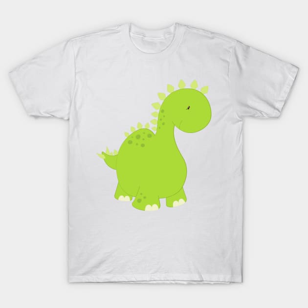 Cute Dinosaur, Baby Dinosaur, Dino, Stegosaurus T-Shirt by Jelena Dunčević